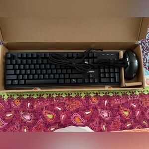 MSI Gaming Keyboard and Mouse Combo - Black and Brown